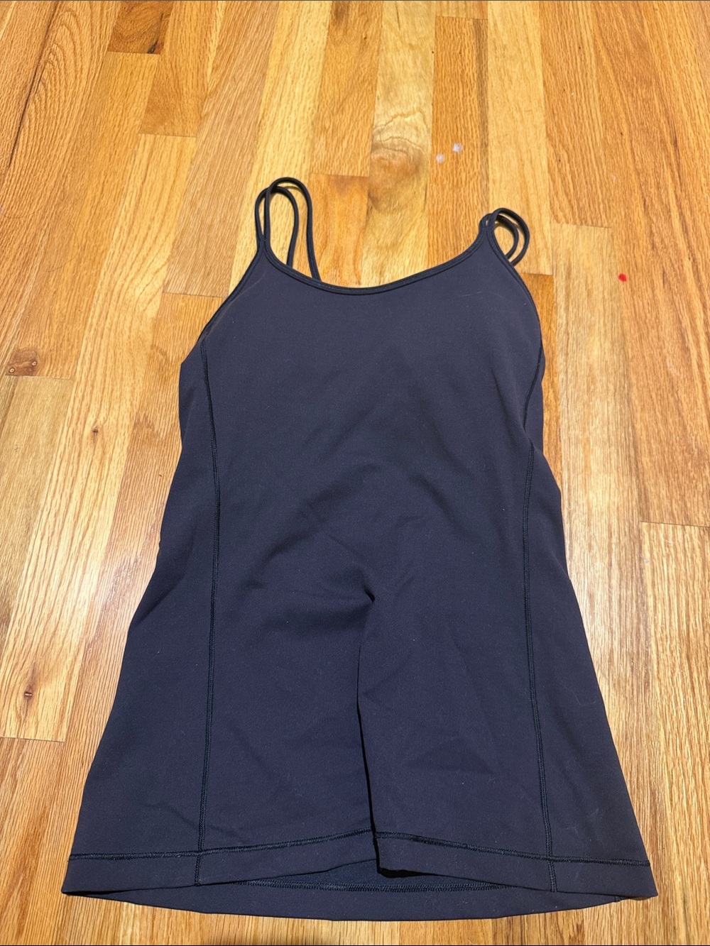 lululemon athletica Black Double-Strap Tank Top size 4 with padding